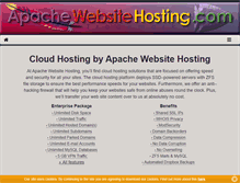 Tablet Screenshot of apachewebsitehosting.com